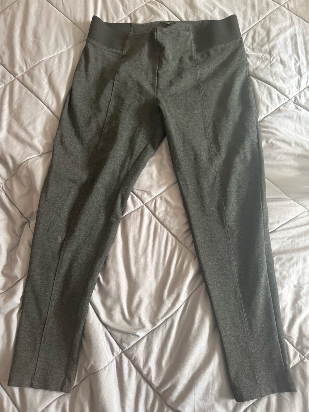 Halogen Grey Ponte Leggings with Pull-On Waist